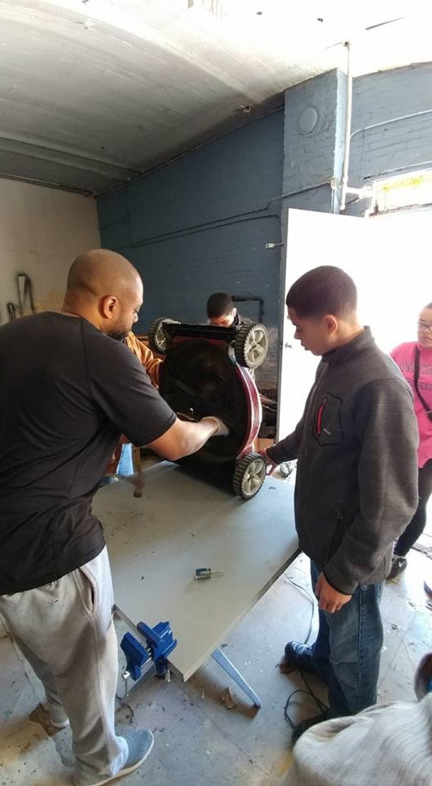 Learning lawn mower maintenance